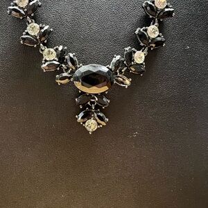 Elegant Black and Silver Necklace